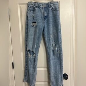 SHEIN Women’s Distressed Blue Jeans Size Large